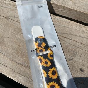 Silicon watch band sunflowers